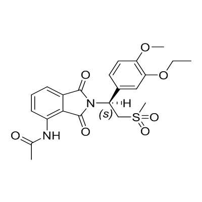 (+)-N-［2-［1(S)-(3-etoxi-4-metoxifenil)-2-(metilsulfonil)etil］-1,3-dioxo-2,3-dihidro-1H-izoindol-4 -il］acetamidă